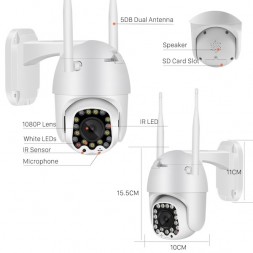 WiFi+LAN камера 2Мп с сигнализацией VNI23 